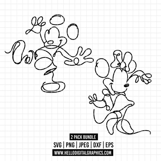 COD1840- Mickey sketch svg, Mickey outline Svg, Disney svg, Magical svg, Mickey face svg