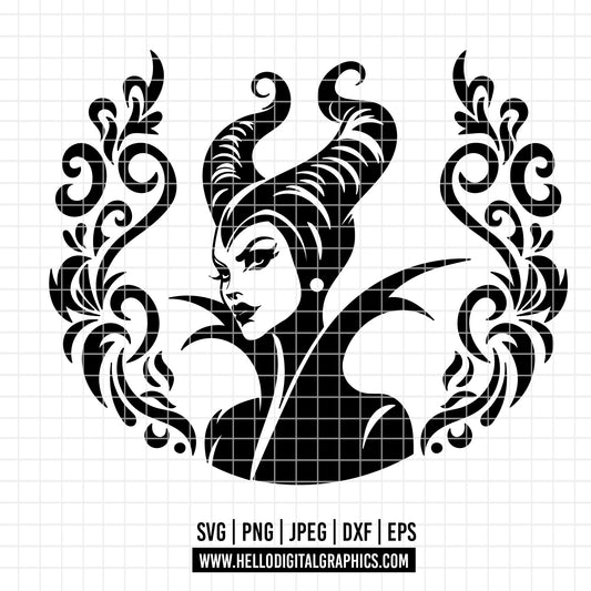 COD1845 - Bad bitch svg, Princess Witch Villain Maleficent Halloween Sweatshirt, Maleficent Halloween, maleficent sketch svg