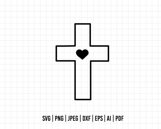 COD185- Cross SVG, Religious SVG, Rosary Digital Cutting Files SVG, Cricut file, Silhouette, Vector