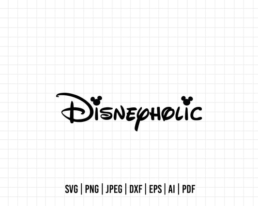 COD186- Disneyholic svg, mickey svg, castle svg, Trip svg, Silhouette, Cricut