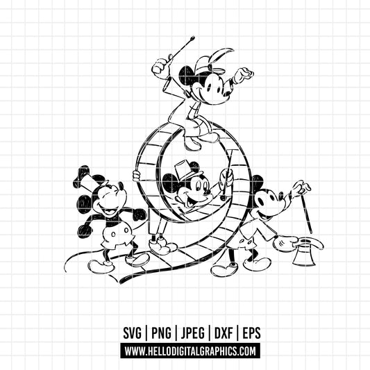 COD1926- Mickey sketch svg, Mickey outline Svg, Disney svg, Magical svg, Mickey face svg