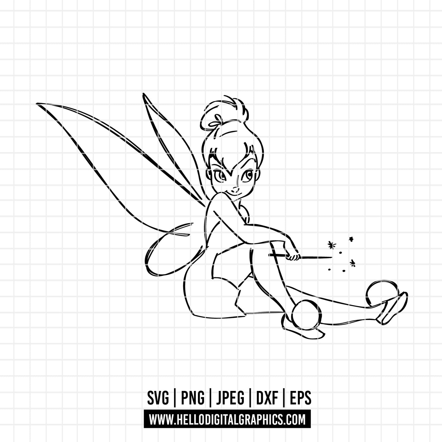 COD1927- Tinker bell svg, Dreams come true svg, disney svg, cricut, silhouette