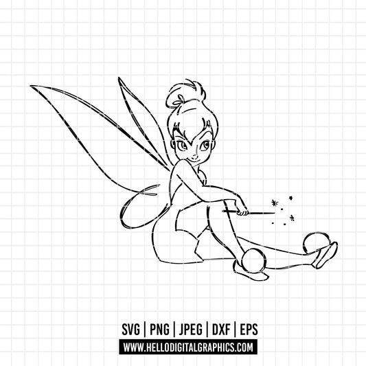 COD1927- Tinker bell svg, Dreams come true svg, disney svg, cricut, silhouette