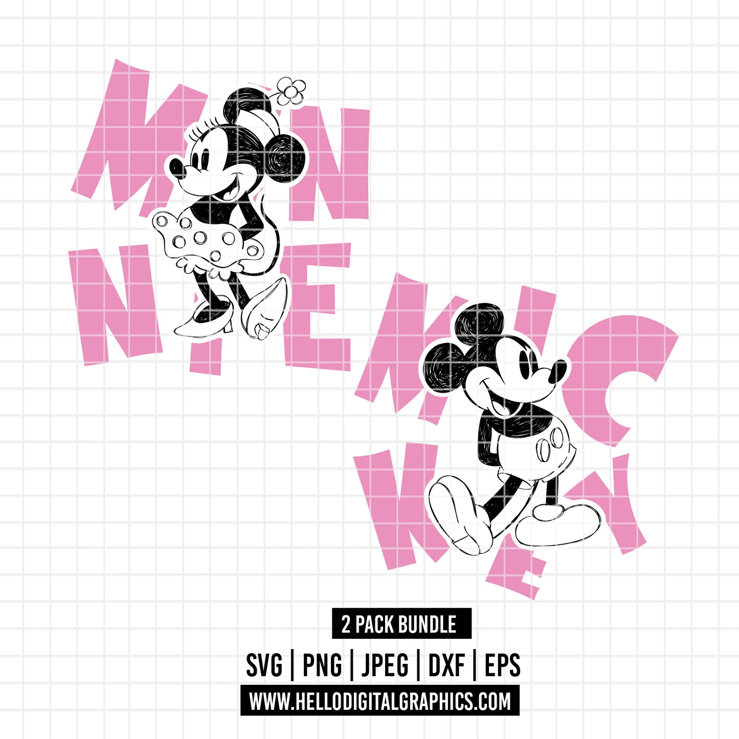 COD1932 - Mickey sketch svg, Mickey outline Svg, Disney svg, Magical svg, Mickey face svg