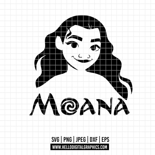 COD1942 - Moana  svg, Princess svg, Disney svg, outine svg, Cricut, Silhouette, Tumbler svg