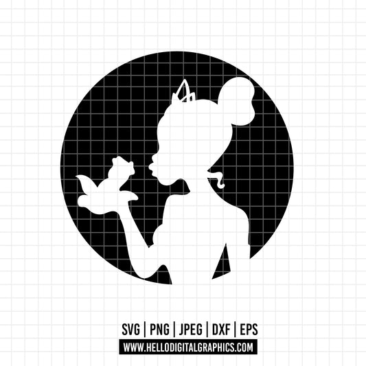 COD1943- The frog and the Princess svg, tiana svg, frog svg, Princess Tiana with Frog, outline svg, cricut silhouette, Princess svg, Disney svg