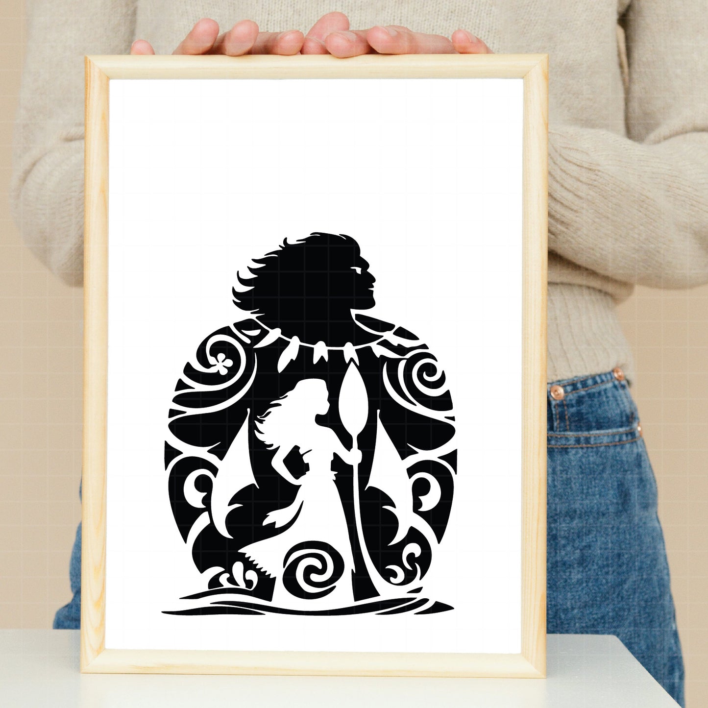 COD1951 - Moana  svg, Princess svg, Disney svg, outine svg, Cricut, Silhouette, Tumbler svg