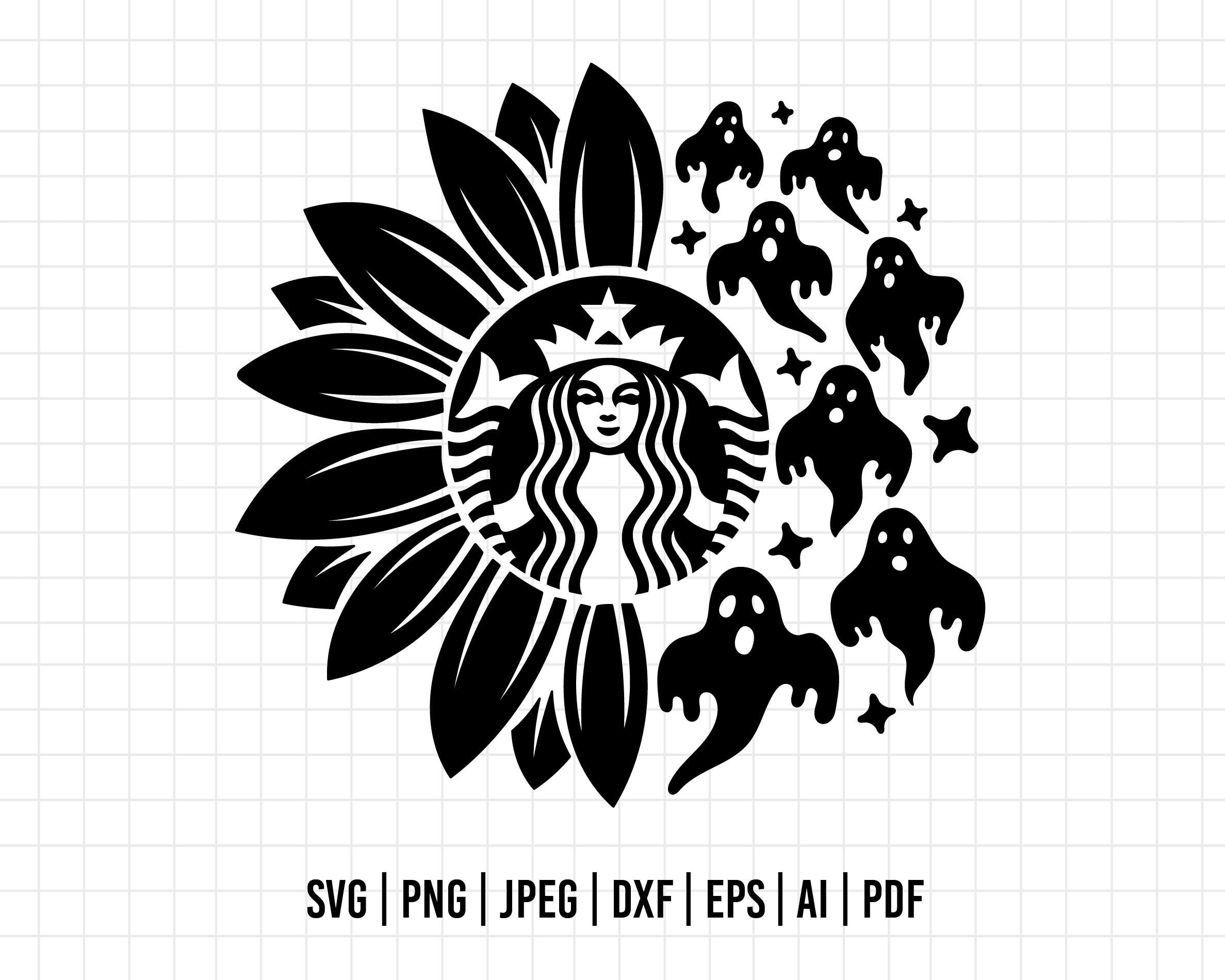 COD198- Starbucks Coffee Halloween svg, Starbucks Scary Horror Charact ...