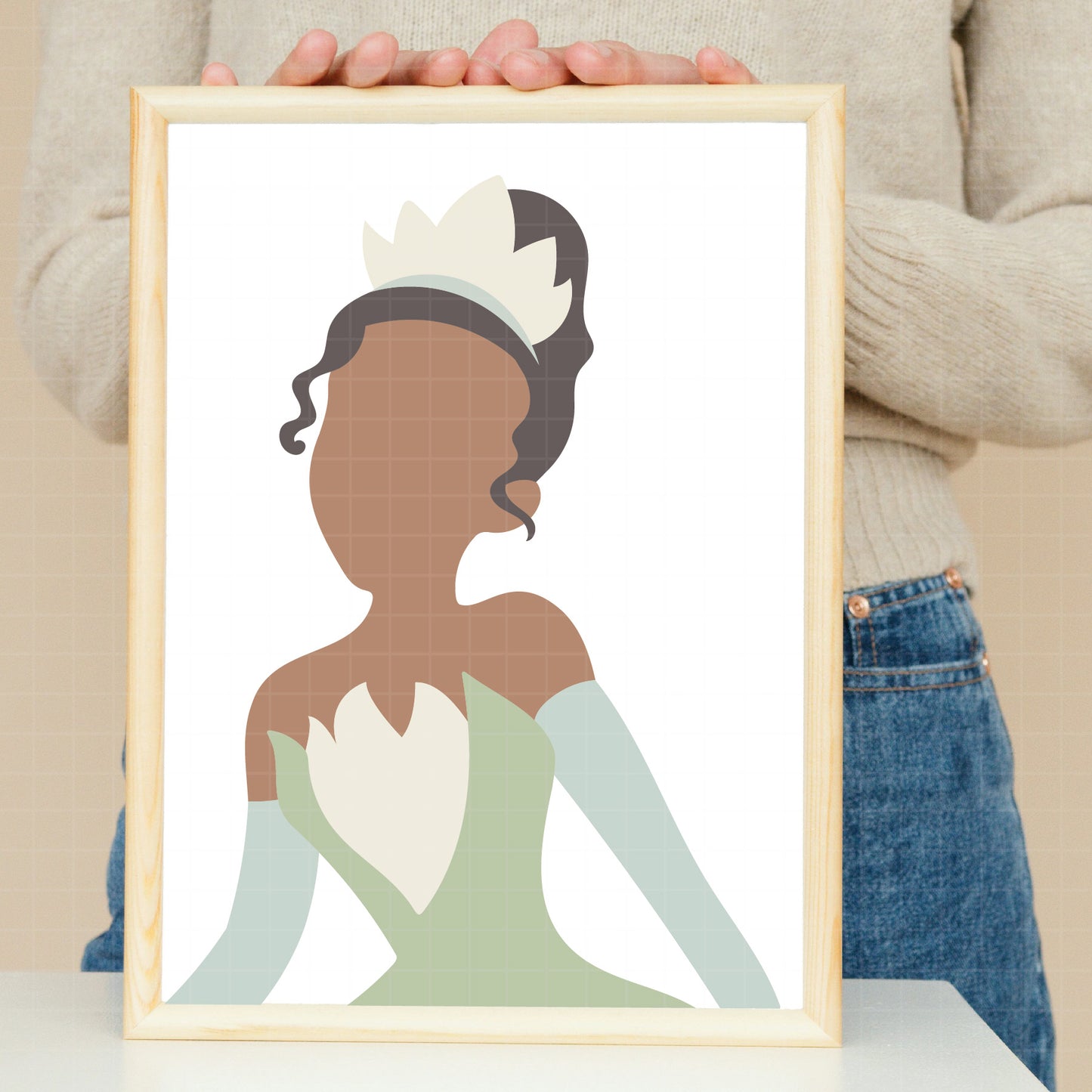 COD1991 - The frog and the Princess svg, tiana svg, frog svg, Princess Tiana with Frog, outline svg, cricut silhouette, Princess svg, Disney svg