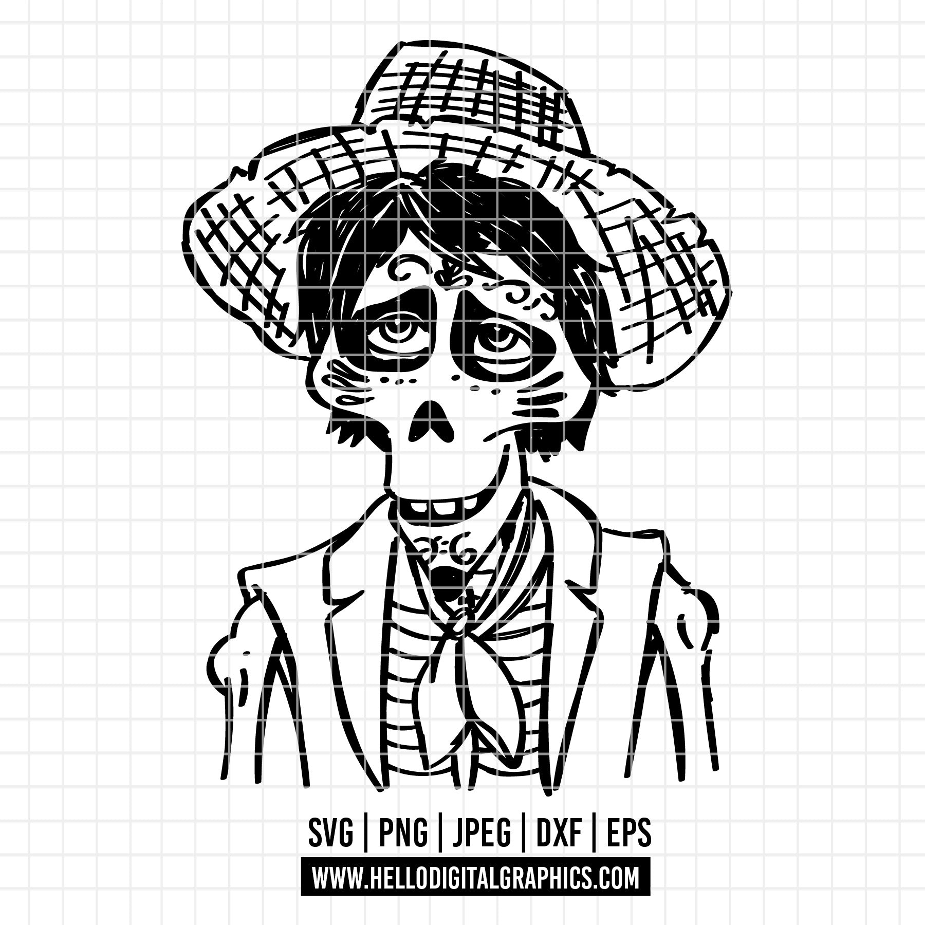 COD2021 - Coco svg, coco clipart, music svg, coco sketch svg, Miguel C ...