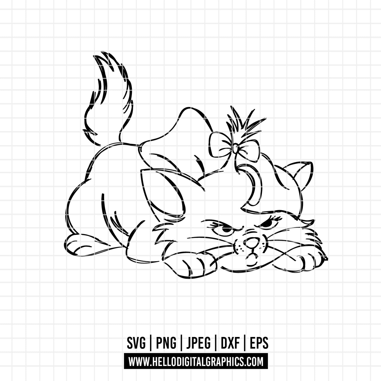 COD2032 - The aristocats SVG, EPS, PNG - The aristocats clipart vector. Kitten marie, toulouse and berlioz clipart pack bundle svg