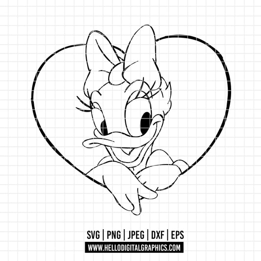 COD2049 - Daisy svg, Disney svg, mickey svg, minnie svg, Silhouette, Cricut