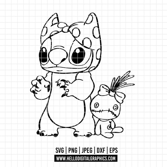 COD2051 - Lilo svg, Ohana svg, Stitch svg, Disney svg, Cricut, Silhouette, Ohana means family svg
