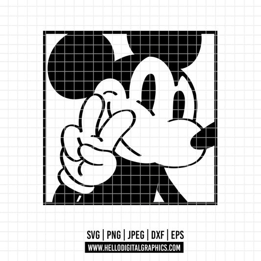 COD2062 - Mickey sketch svg, Mickey outline Svg, Disney svg, Magical svg, Mickey face svg