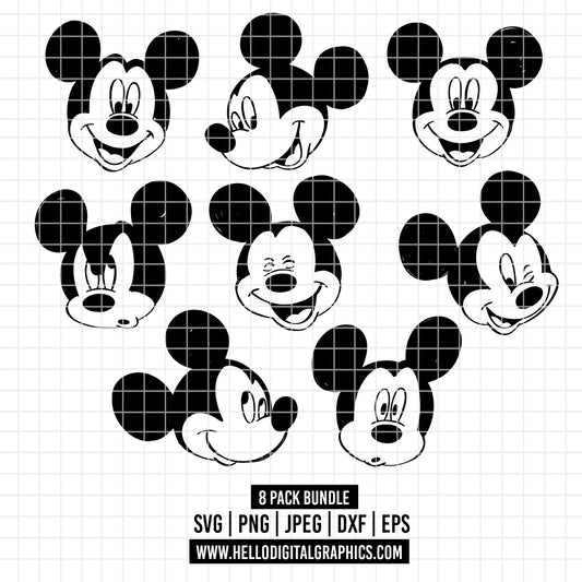 COD2074 - Mickey sketch svg, Mickey outline Svg, Disney svg, Magical svg, Mickey face svg