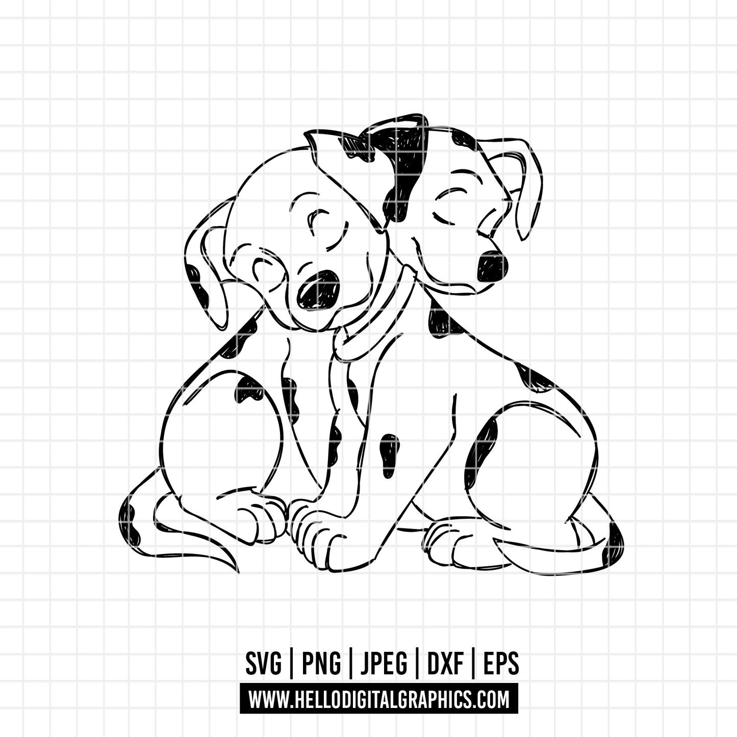 COD2090 - Dalmatian svg, dog svg, dalmatian cut file, puppy outline svg, disney svg, disney christmas svg