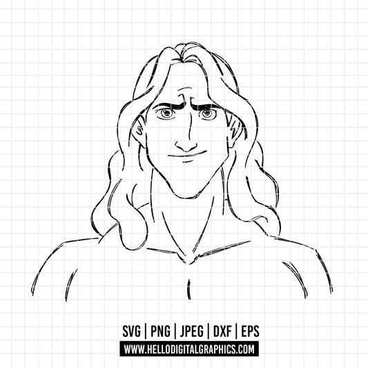 COD2094 - Tarzan svg, Disney svg, Magical svg, Tarzan and jane sketch svg