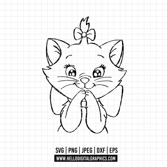 COD2100 - The aristocats SVG, EPS, PNG - The aristocats clipart vector. Kitten marie, toulouse and berlioz clipart pack bundle svg