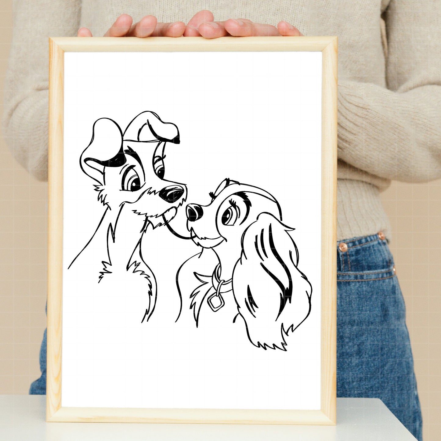 COD2103 - Lady and the Tramp - Digital Download, Instant Download, svg, dxf, eps & png files included!