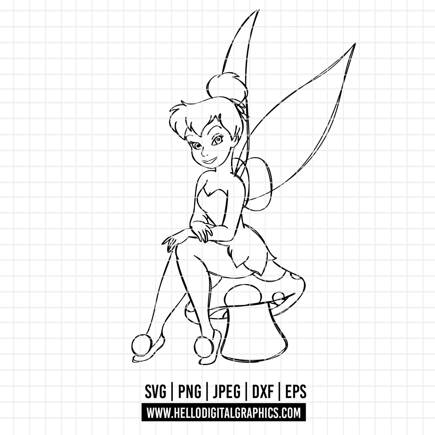 COD2104- Tinker bell svg, Dreams come true svg, disney svg, cricut, silhouette