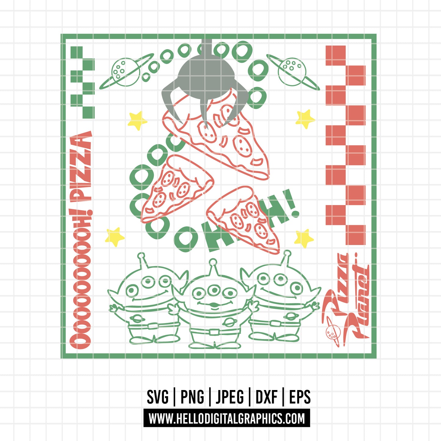 COD2110 - Pizza planet svg, Toy story svg, disney svg