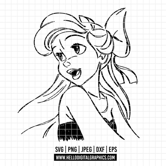 COD2121 - Little Mermaid svg, Ariel svg, Princess svg, disney svg, Cricut, Silhouette