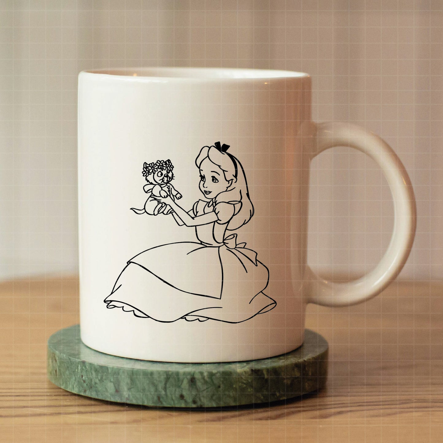 COD2124 - Alice in wonderland svg, Alice sketch svg, disney svg, Silhouette, Cricut