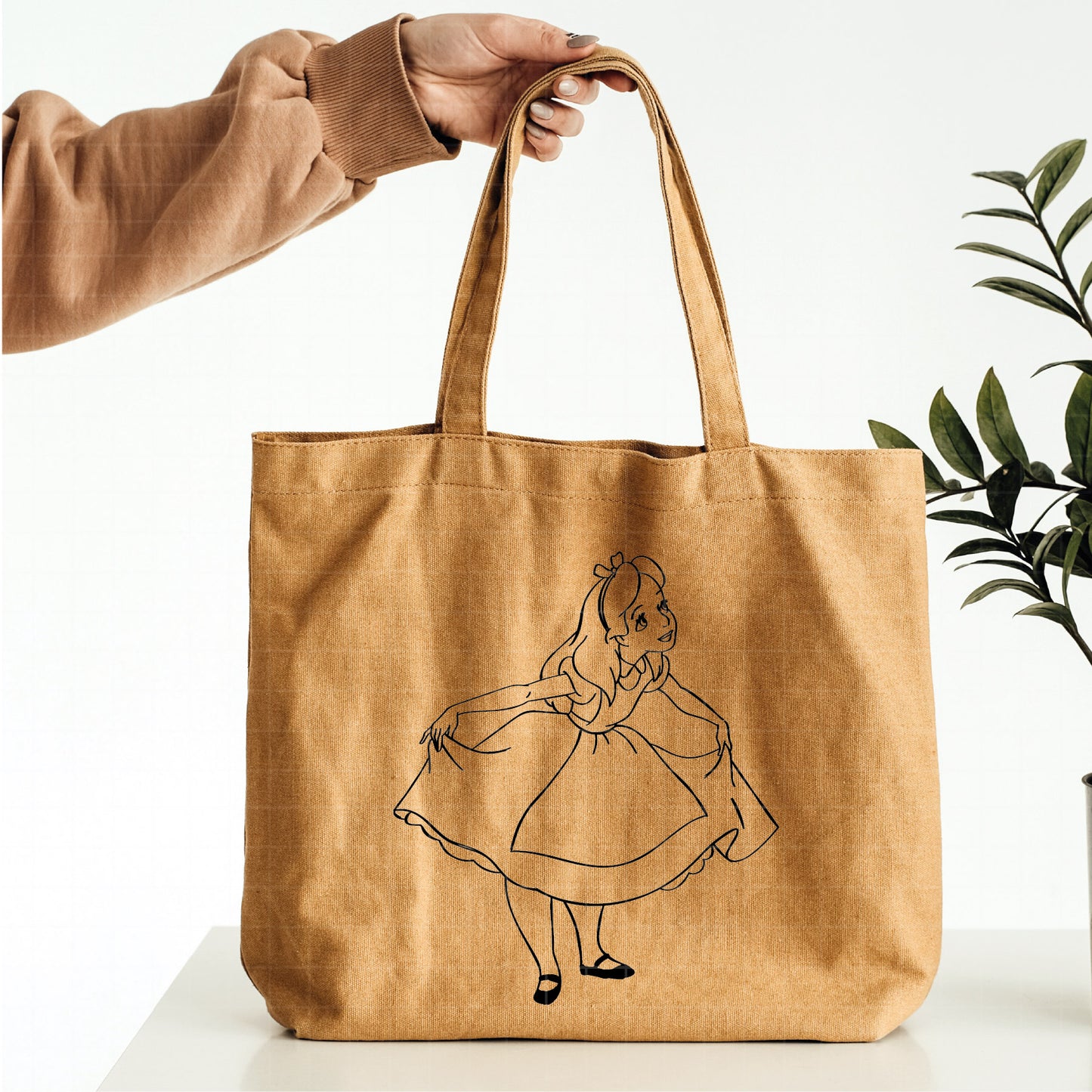 COD2125 - Alice in wonderland svg, Alice sketch svg, disney svg, Silhouette, Cricut
