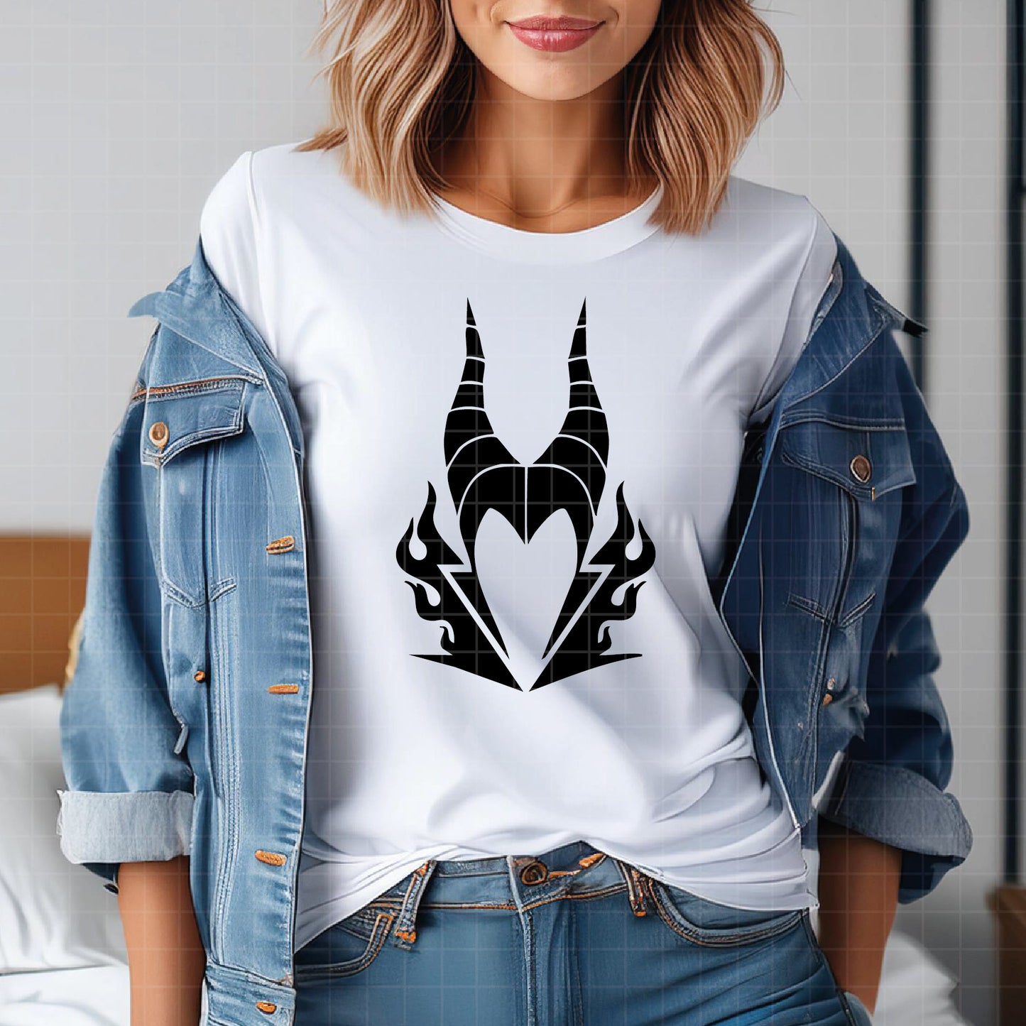 COD2129 - Bad bitch svg, Princess Witch Villain Maleficent Halloween Sweatshirt, Maleficent Halloween, maleficent sketch svg