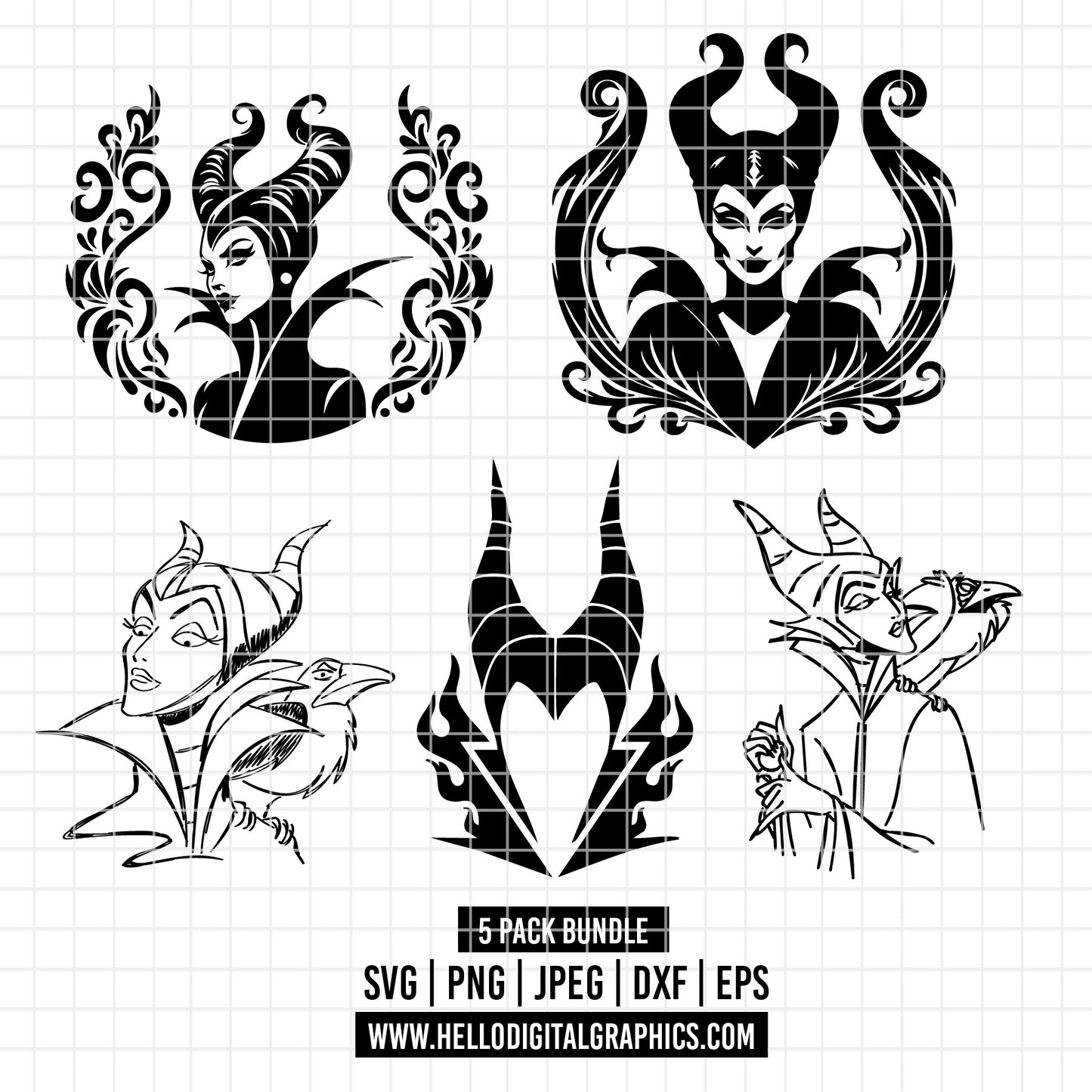 COD2129 - Bad bitch svg, Princess Witch Villain Maleficent Halloween Sweatshirt, Maleficent Halloween, maleficent sketch svg