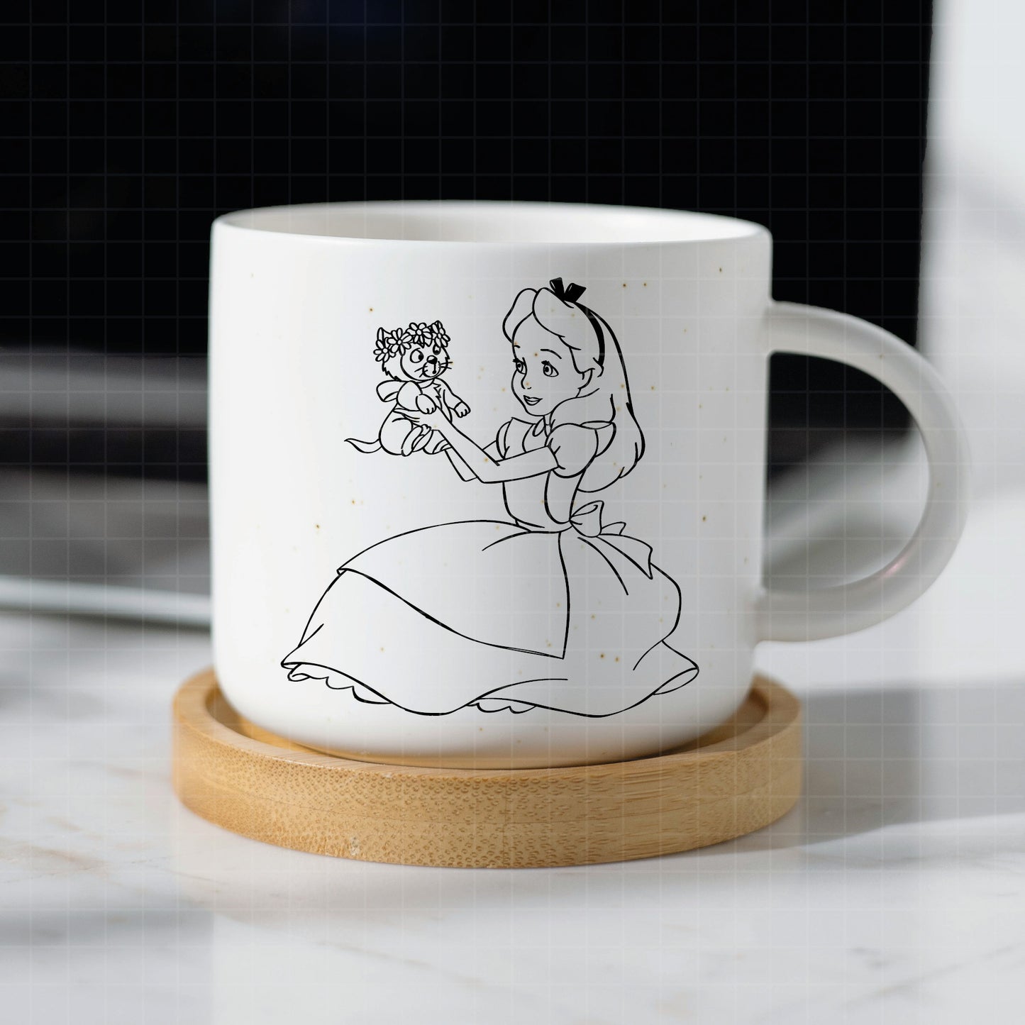 COD2149 - Alice in wonderland svg, Alice sketch svg, disney svg, Silhouette, Cricut