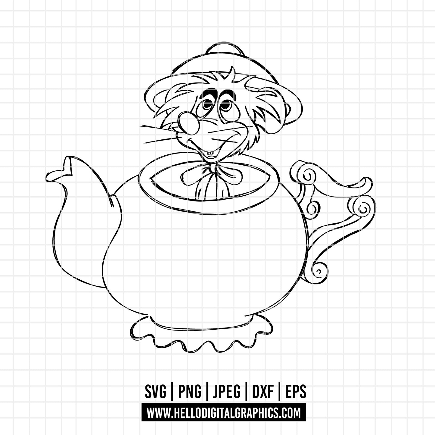 COD2155 - Alice in wonderland svg, Alice sketch svg, disney svg, Silhouette, Cricut