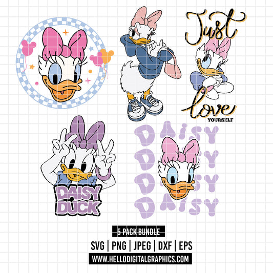COD2172 - Daisy pack bundle svg, Disney svg, mickey svg, minnie svg, Silhouette, Cricut