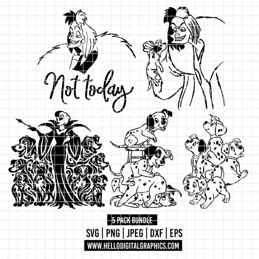 COD2174 - Dalmatian svg, dog svg, dalmatian cut file, puppy outline svg, disney svg