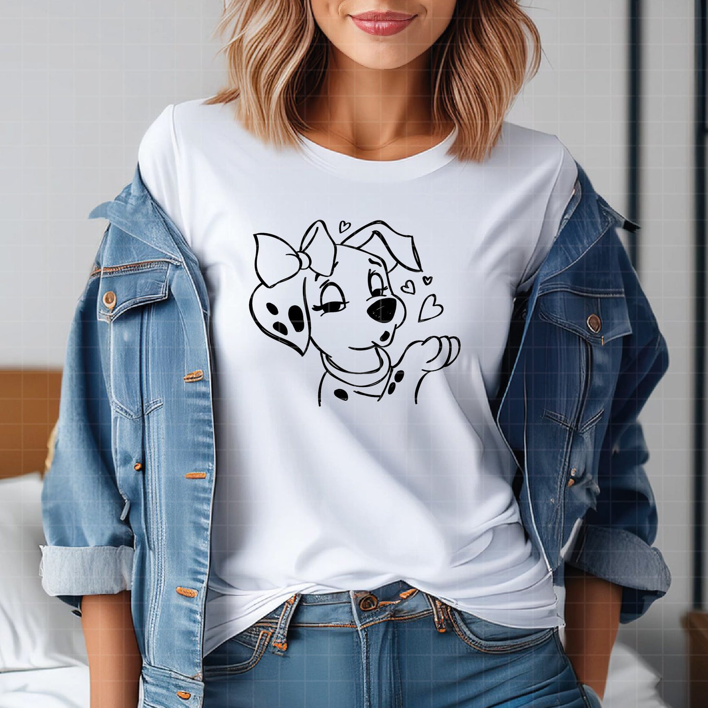 COD2176 - Dalmatian svg, dog svg, dalmatian cut file, puppy outline svg, disney svg
