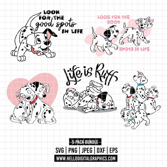 COD2177 - Dalmatian svg, dog svg, dalmatian cut file, puppy outline svg, disney svg