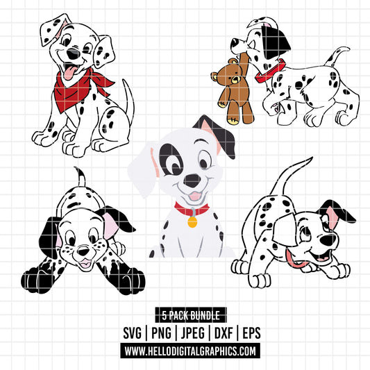 COD2179 - Dalmatian svg, dog svg, dalmatian cut file, puppy outline svg, disney svg