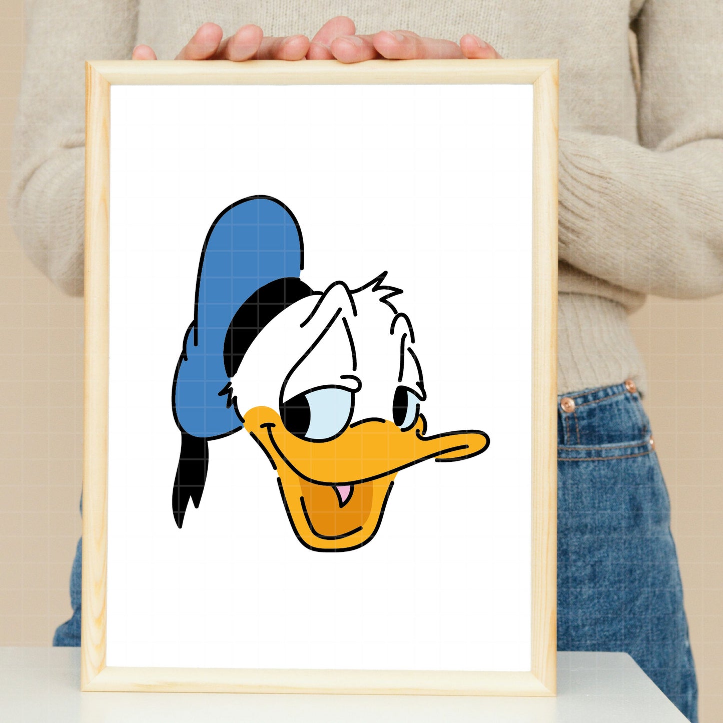 COD2180 - Donald Svg, Retro Donald Svg, Magical Kingdom Svg, Png File For Sublimation