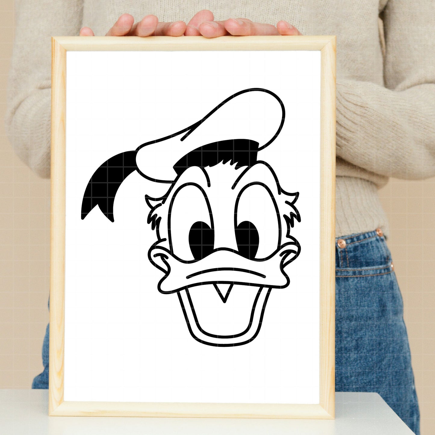 COD2181 - Donald Svg, Retro Donald Svg, Magical Kingdom Svg, Png File For Sublimation