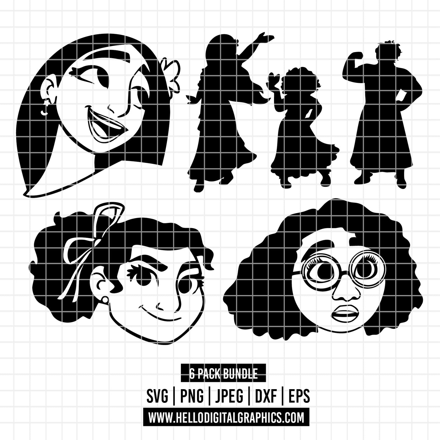 COD2186 - Isabela Madrigal PNG, Isabela Madrigal svg, sublimation PNG, Encanto iron on, Coloring Pages svg