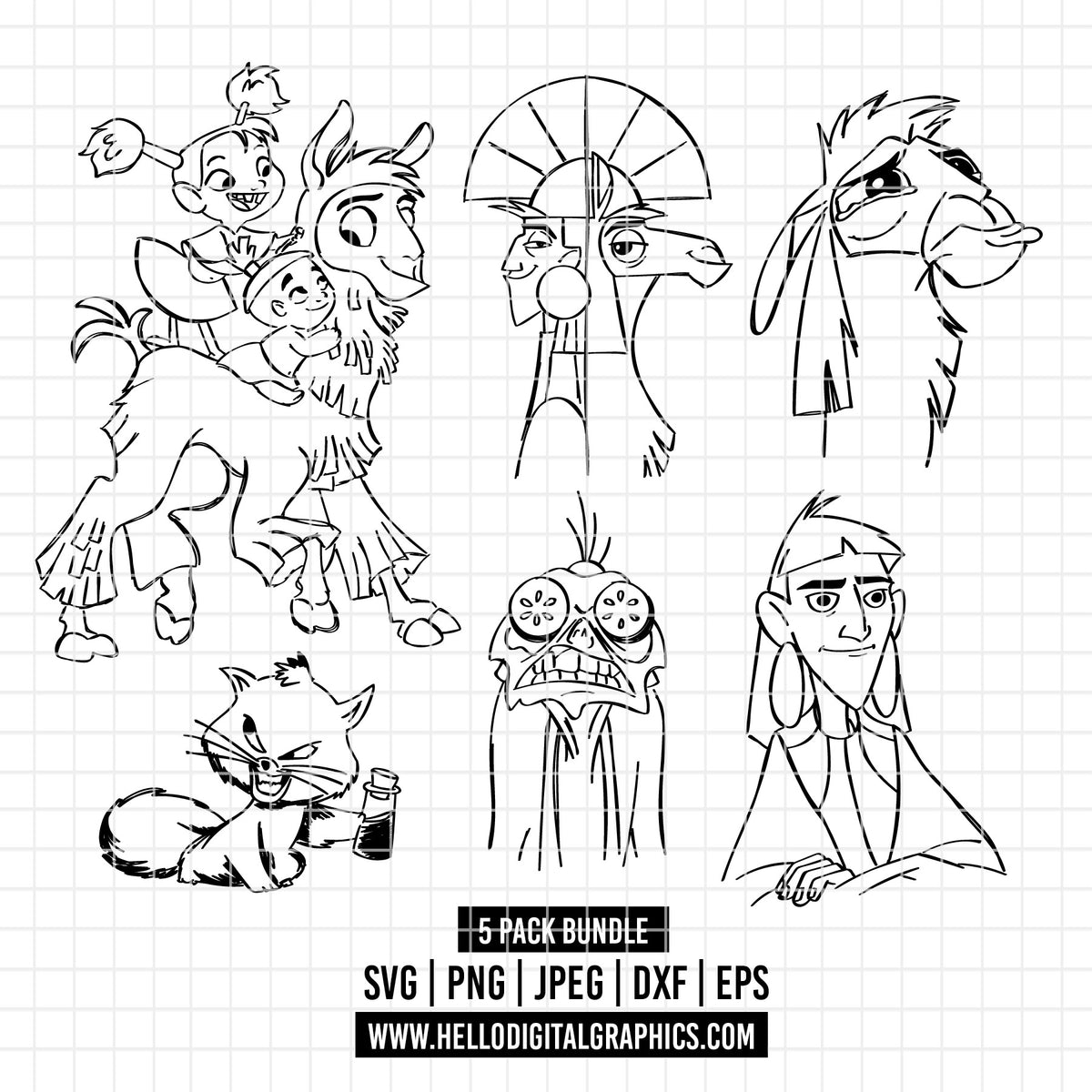 COD2199 - The Emperor's New Groove, New Groove SVG, Pacha svg, Pick Po ...