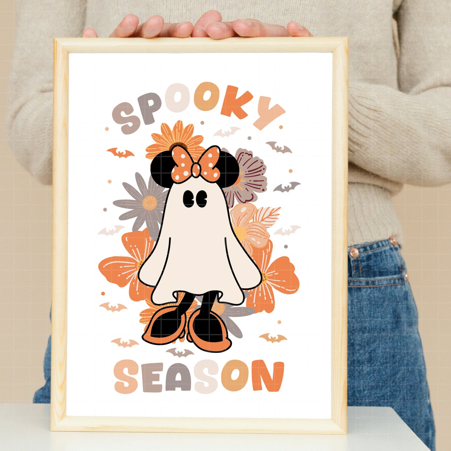 COD2202- Mickey and minnie ghost svg, mickey ghost svg, Minnie ghost svg, Halloween svg, Mickey svg, Disney svg