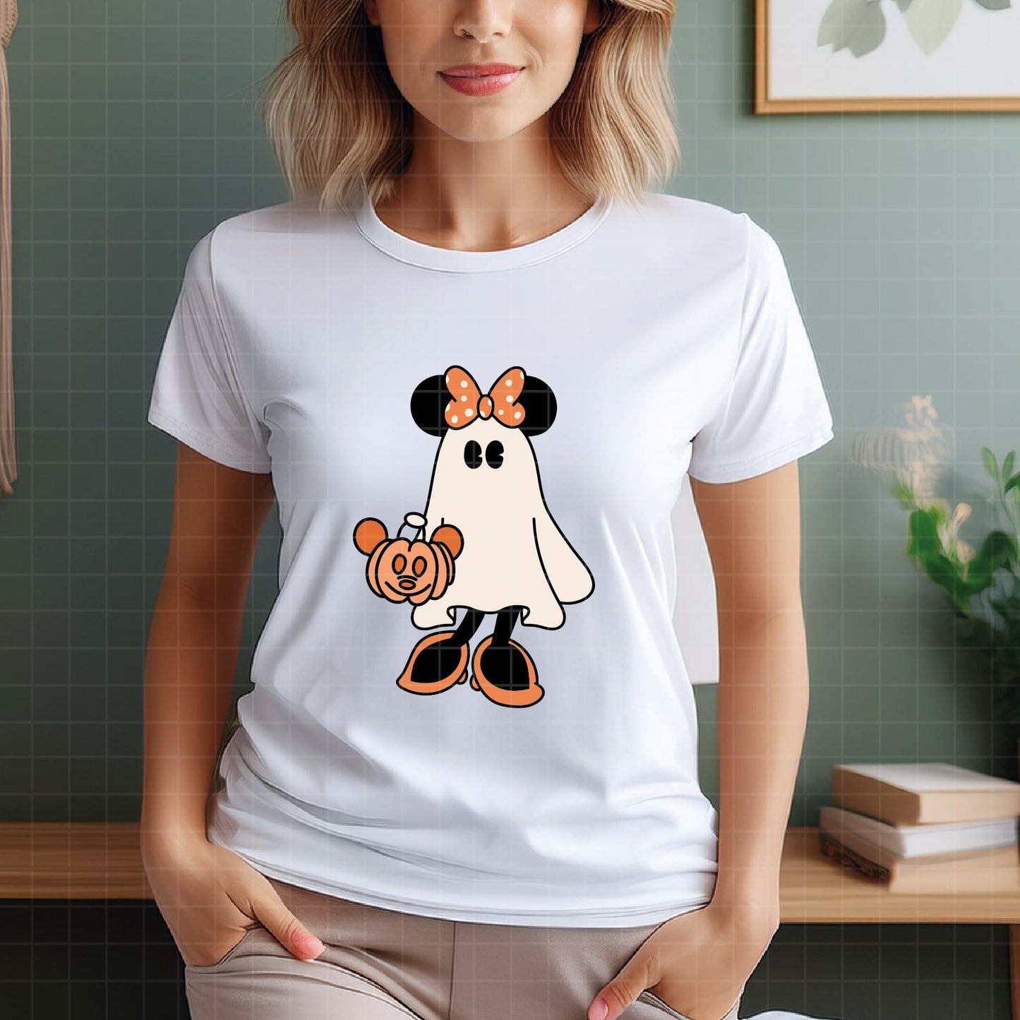COD2205- Mickey and minnie ghost svg, mickey ghost svg, Minnie ghost svg, Halloween svg, Mickey svg, Disney svg
