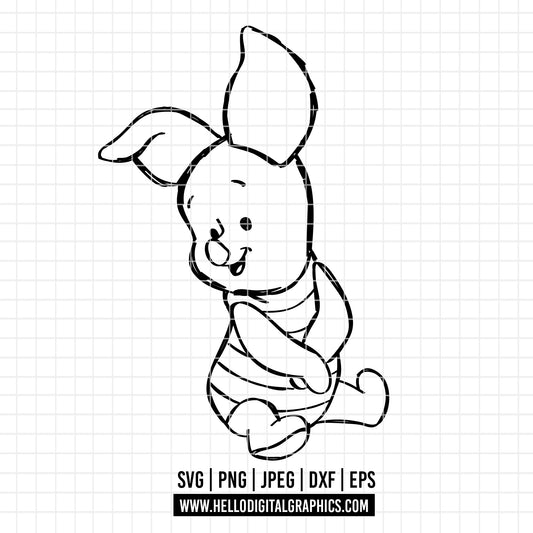 COD2215- Piglet and pooh svg, Winnie the pooh svg, disney svg