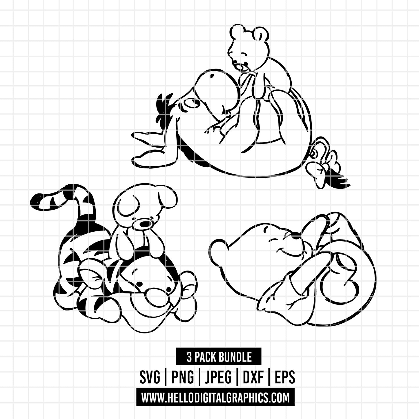 COD2223 - Winnie the Pooh svg, pooh png, classic winnie the pooh svg, baby shower svg, pooh party