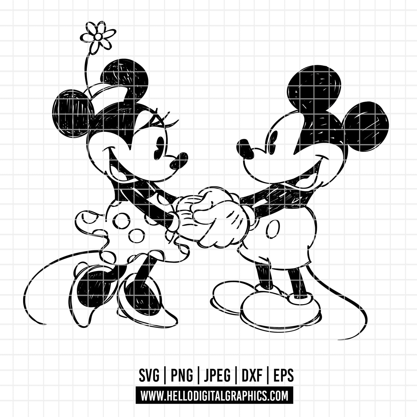 COD2260 - Mickey sketch svg, Mickey outline Svg, Disney svg, Magical svg, Mickey face svg