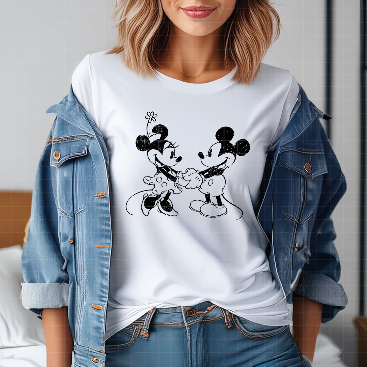 COD2260 - Mickey sketch svg, Mickey outline Svg, Disney svg, Magical svg, Mickey face svg