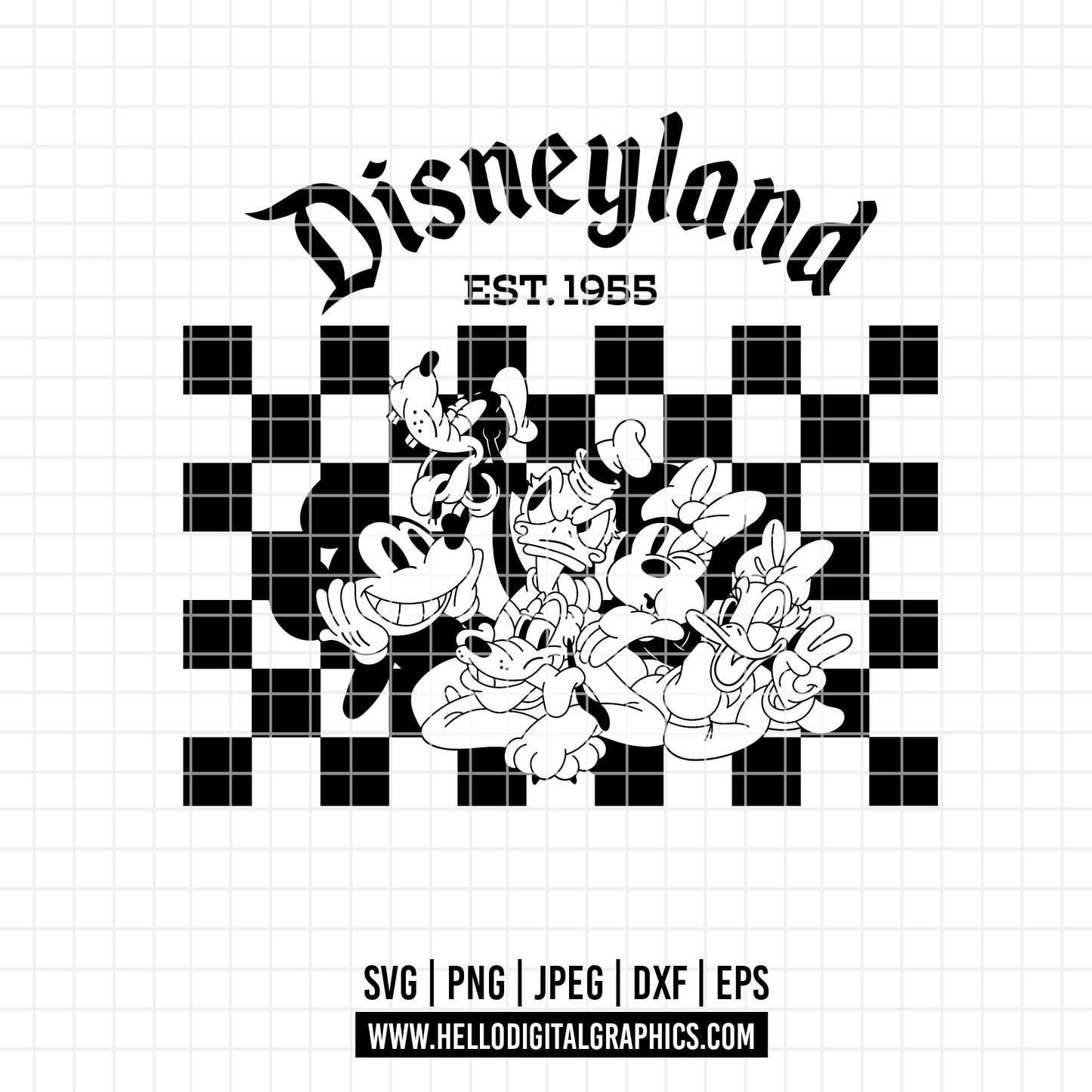 COD2272 - Mickey & co svg, Friends svg, Disney svg, mickey svg, minnie svg, pluto svg, goffy svg