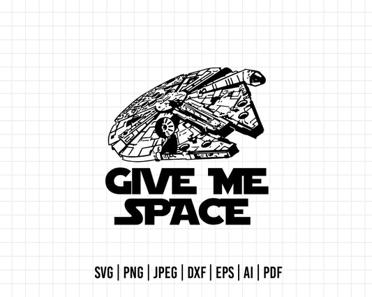 COD229- Give me space svg, Star Wars svg, Darth Vader Silhouettes svg, famous people svg, Darth Vader svg