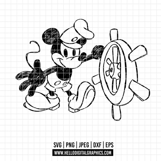 COD2302 - Mickey sketch svg, Mickey outline Svg, Disney svg, Magical svg, Mickey face svg